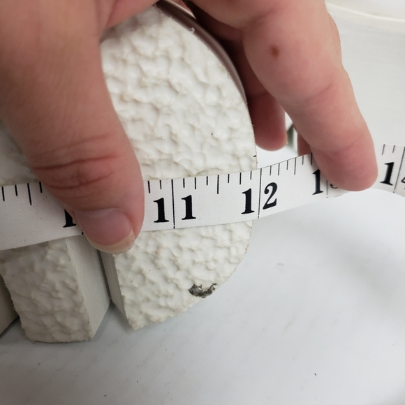 Demonia Womens Platform Ankle Boots Ashes-55 White Bat Buckle no size - Picture 11 of 12